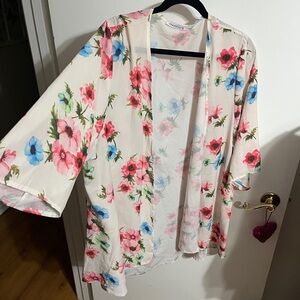 💜 XL Floral Kimono Cardigan